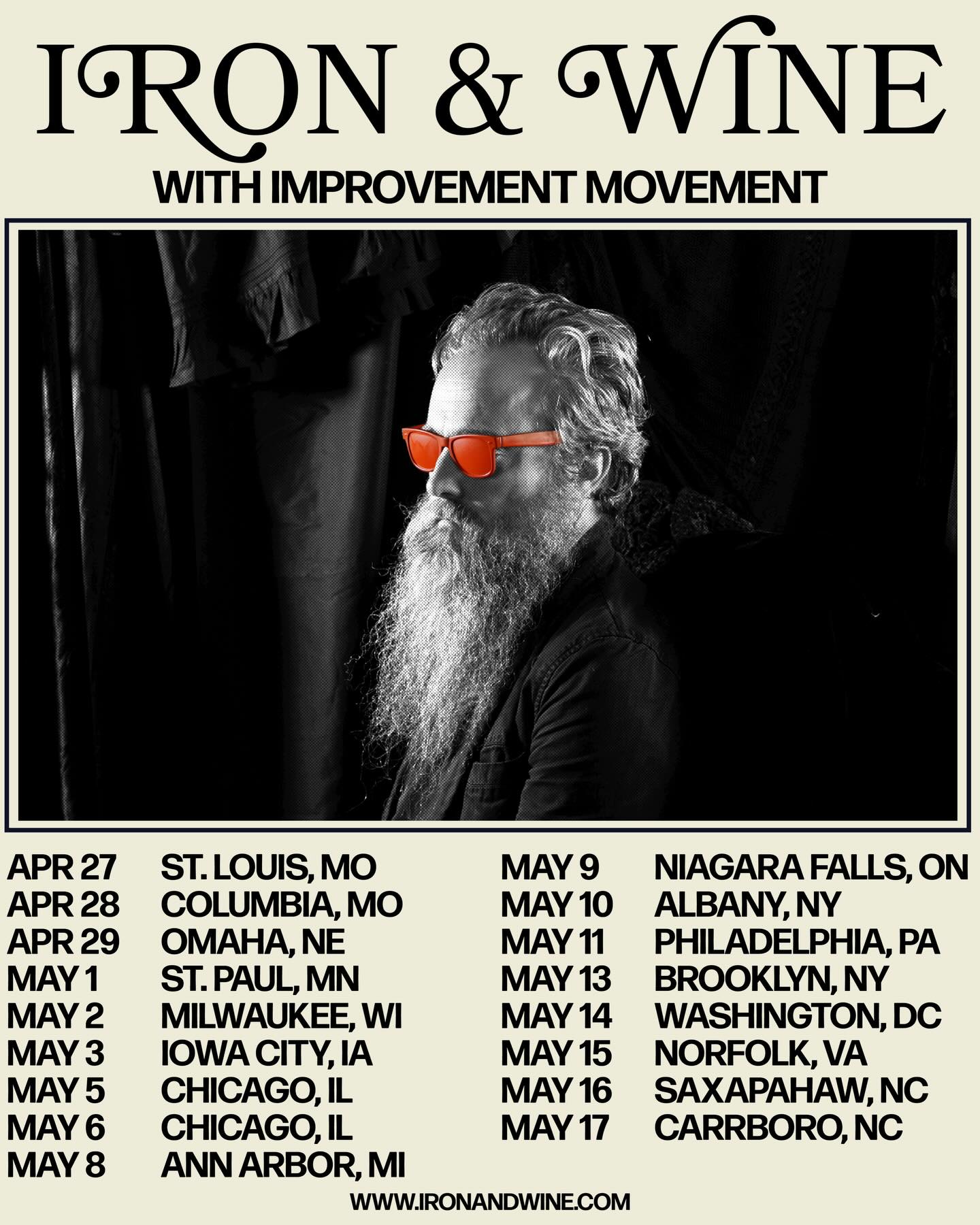 Iron Wine Tour Poster 2026